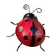 thumbnail image 4 of 4 piezas Garden Ladybug Ornamentos de pared colección de obras de arte de metal colgante, esculturas de pared Decoración de pared para porche de, 4 of 9