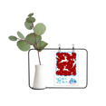 thumbnail image 1 of mas Elk Rouge Festival Transparent Verre Suspendu Vases Décoration Bouteille, 1 of 2