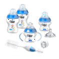 thumbnail image 4 of Tommee Tippee Closer to Nature Newborn Baby Bottle Starter Set | Breast-Like Nipple, Anti-Colic Valve - Blue, Boy, 4 of 10