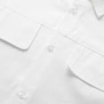 thumbnail image 6 of Tauxra Men's Work Shirt, Button-Down Collar Long Sleeve with Chest Pockets, Solid Color Polyester Fabric for Durability and Care, for Work and Casual Wear, 6 of 7