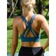 thumbnail image 5 of Sujetador deportivo RUNNING GIRL High Impact negro+blanco+azul oscuro, 5 of 6