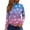 Pink, variant on Women's Casual Daily Wear Mid Neck Long Sleeve Christmas Printed Top, Holiday Graphic Blouse, Comfortable Fall Winter T-Shirt,Vermilion,XL