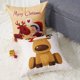 thumbnail image 3 of CHAO Juego de 4 Fundas de Cojines Modelo de Alce Enano Navideño Fundas de Almohada Decorativas para Sofá Decoración para Dormitorio, Sofá, Silla, Coche, Cama, Jardín 45 x 45 cm, 3 of 4