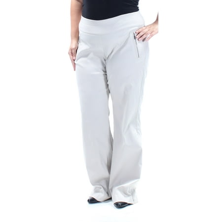 INC Womens Beige Curvy Fit Wear To Work Pants  Size: