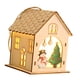 thumbnail image 1 of Muñeco de nieve de casa de Navidad iluminado, adornos de escritorio de casa de madera con luz navideña, de Navidad decorativo para, 1 of 9