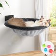 thumbnail image 1 of Hamaca para Gatos JUNSPOW Montada en Pared, Plegable y Estable, Gris, 1 of 6