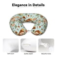 thumbnail image 4 of KLL Mushroom House Insect Frog Pattern Memory Foam Cervical Neck Pillow Versatile U-Shaped Pillows for Home/Office/Camping/Travelling/Soft Washable Cover, 4 of 8