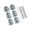 Zinc-2 Set, variant on Door Spring Hinges Black 4 Set, For Screen Doors Light Weight Utility