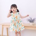 thumbnail image 5 of Vestido casual para niña, vestidos sin mangas para fiesta de verano para niños, ropa de playa para fiesta de verano, 100cm, 5 of 5