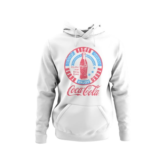 Officially Licensed Coca Cola Vintage Coca-Cola Enjoyment Design Men's Hoodie