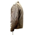 thumbnail image 2 of Perrini New Men?s Buffalo Motorcycle Leather Jacket Retro Style Brown Jacket Lined, 2 of 4