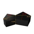 thumbnail image 5 of Irregular Pentagon Nesting Coffee Table Set, Geometric Coffee Table Set, Side Table Set, Cocktail Table Set, Center table set for Living Room, Bedroom, Black(Set of 2 Pieces), 5 of 9