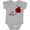 AC-Heather Grey, variant on Cute Red Ladybug Boys or Girls Baby Bodysuit