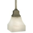 thumbnail image 4 of MEYDA 129072 5 in. Square Bungalow White Alabaster Swirl 1 Light Mini Pendant, 4 of 7