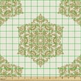 thumbnail image 2 of Ambesonne Victorian Fabric by the Yard Upholstery, Damask Inspired Motifs, 10 Yards, Eggshell Dark Khaki, 2 of 5