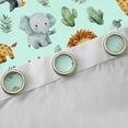 thumbnail image 4 of Manfei Kawaii Zoo Animal Blackout Curtains Set of 2 (52x84 Each) for Teen, Cute Lion Giraffe Window Curtains, Leaf Cactus Plant Curtains and Drapes, Living Room Curtains Decor, 4 of 6