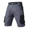 thumbnail image 6 of Shorts for Men Summer Straight Leg Stretch Knee Length Outdoor Hiking Cargo Shorts with Pockets Workwear, 6 of 9
