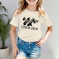 thumbnail image 2 of Gyujnb Print Short Sleeve T Shirt Round Neck Casual Tee Everyday Wear (Little Girls, Big Girls),3-4 Years, 2 of 3
