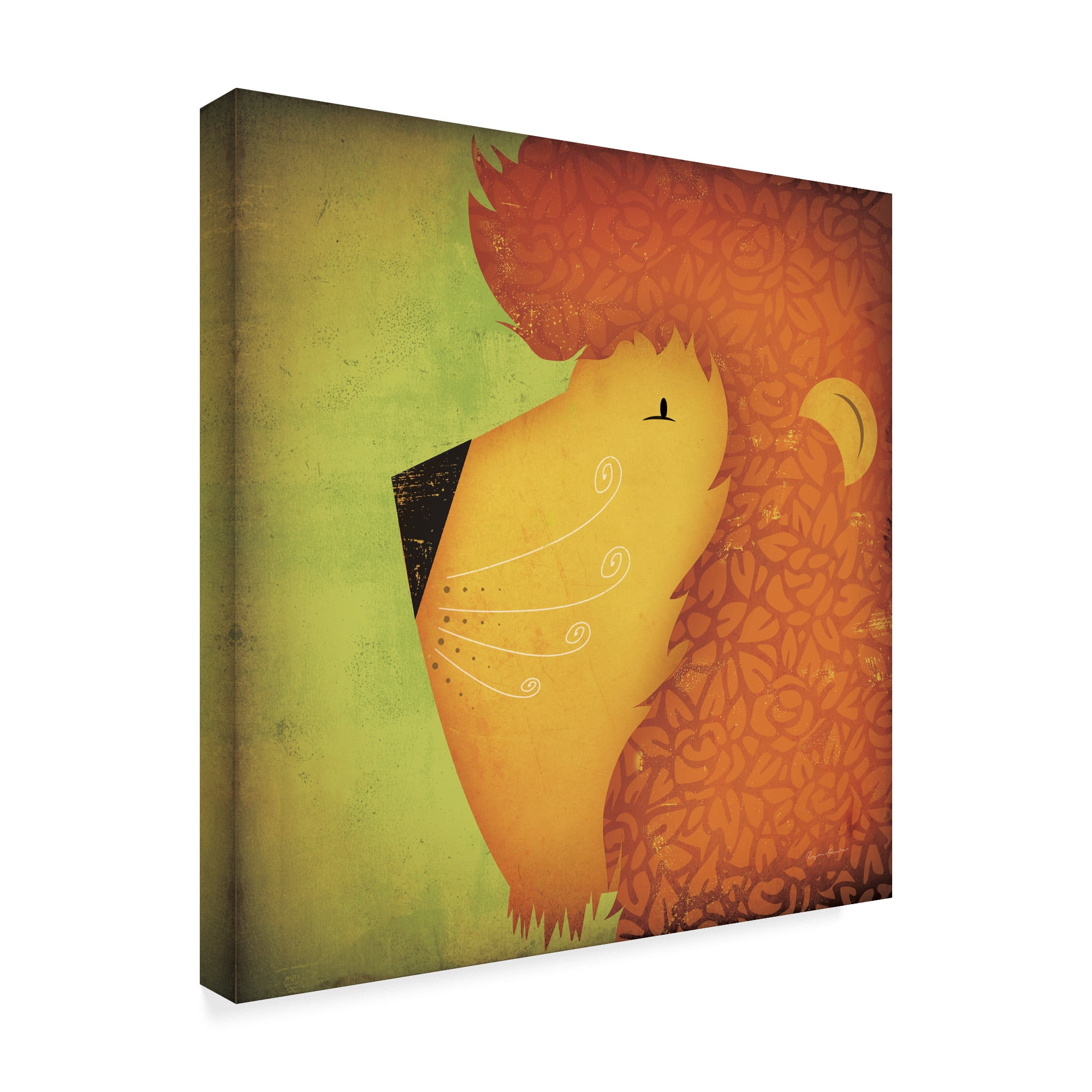 Trademark Fine Art 'Lion WOW' Canvas Art by Ryan Fowler