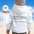 thumbnail image 2 of Sweatshirts For Teen Girls Girl's Hoodie Long Sleeve Soft Sweatshirt Graphic Hoody Kids Cute Pullovers Top Clothes For Girls Toddler Hoodie (White,140 9-10 Years), 2 of 5
