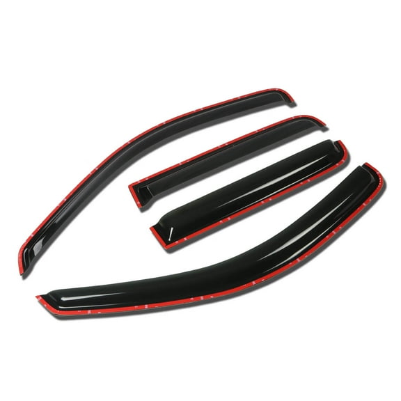 DNA Motoring WVS-023 For 2000 to 2004 Dodge Dakota Quad Cab 4pcs Window Vent Visor Deflector Rain Guard