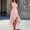Pink, variant on Midi Summer Wedding Dresses for Women Formal Pink A Line Sleeveless Cocktail Dresses Pleated Crew Neck Ruffle Slim Fit Dresses