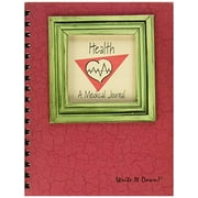 My Health, A Medical Journal - Red Hardcover Spiral Design That Lays Flat When Open - by Journals Unlimited