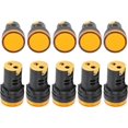 thumbnail image 5 of 10PCS LED Indicator Light Yellow LED Lamp for Industrial Equipment AC/DC 12V, 12mm Diameter, High Brightness, 5 of 5