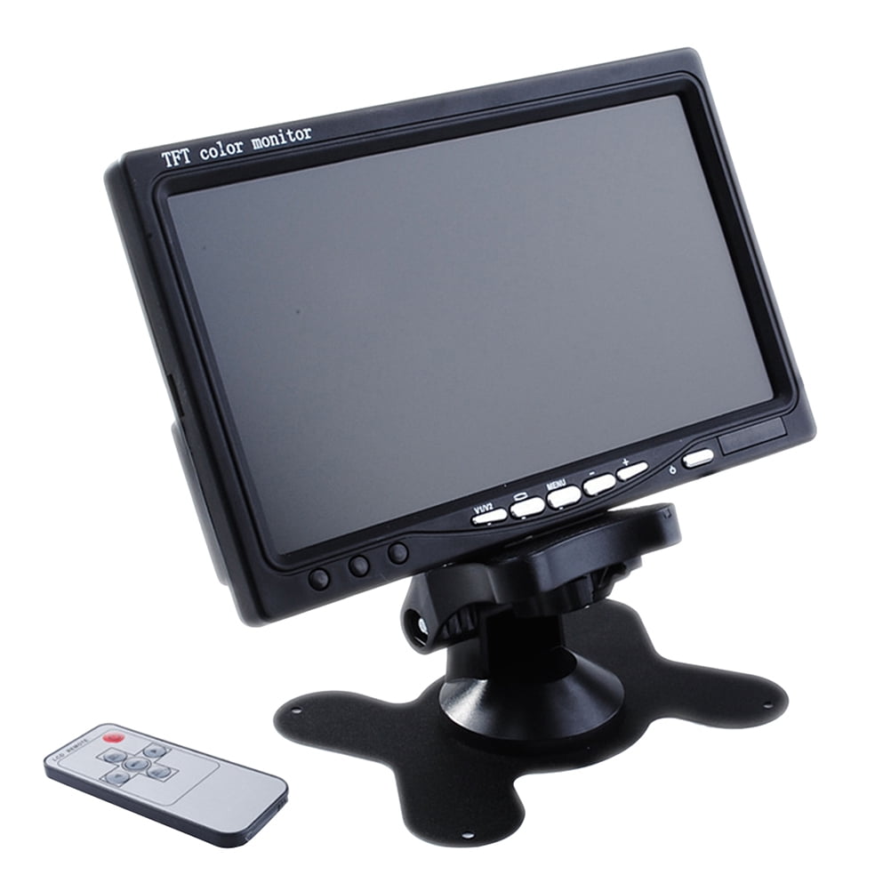 【Summdey】 7 inch Car Vehicle RearView reversing color Monitor 2 Video Input & High Resolution Rotating TFT LCD Screen 