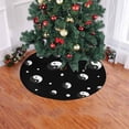 thumbnail image 2 of FMSHPON Ying Yang Symbol BlackWhite Xmas Christmas Tree Skirt Stand Mat for Holiday Party Decoration Indoor Outdoor 48 inches, 2 of 3