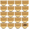 thumbnail image 2 of thinsony 20 PCS Natural Wood Slice Round Rustic Wooden Table Numbers Holder Stand Wooden Memo Picture Holder, 2 of 7