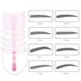 thumbnail image 2 of 8pcs 8 in1 Eyebrow Mold Eyebrow Stencils Reusable Design Eyebrow Grooming Card, 2 of 10