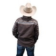 thumbnail image 2 of Hooey Brown Witht Tan Grey Aztec - Mens Jacket  - Hj109Braz, 2 of 4