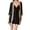 Black, variant on Jaimenalin Women'S Lace Kimo-No Robe Babydoll Mesh Nightgown Black One size