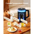 thumbnail image 2 of Auriswell Electric Tea Kettle with Temperature Control, Glass smart Water Boiler for Tea, Coffee & Boil, Automatic Shut Off, 12h Keep Warm & One-Touc, 2 of 9