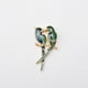 thumbnail image 5 of Broche Elegante Fernando Doble Loros Pájaro Animal Joyería de Bodas, 5 of 7