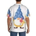 thumbnail image 3 of Naloa Autumn Funny Gnomes Men's Loose Fit Cuban Collar Short-Sleeve Shirt, Hawaiian Shirts, Mens Shirts Casual for Everyday Wear Outings-3X-Large, 3 of 5