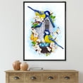 thumbnail image 2 of Designart 'Two Tit Birds Sitting Near The Nest With Eggs and White Flowers I' Traditional Framed Canvas Wall Art Print, 2 of 5