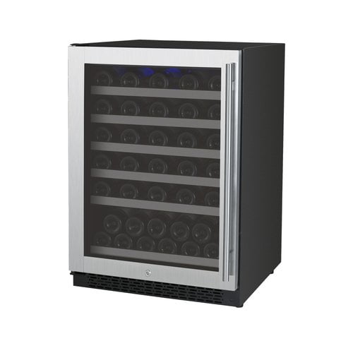 34 Bottle Wine Cooler LED Refrigerator Freestanding Fridge Chiller Cellar Rack 