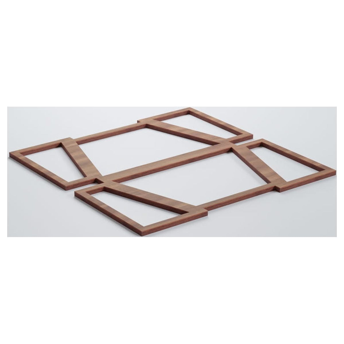 Ekena Millwork 11 3/8"W x 11 3/8"H x 1/4"T Small Greeley Decorative Fretwork Wood Wall Panels, Walnut