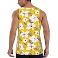 thumbnail image 3 of Fotbe Lilies Flowers Pattern Men's Quick Dry Workout Tank Top Gym Muscle Tee Fitness Bodybuilding Sleeveless T Shirt Breathable Workout Shirt-X-Large, 3 of 9