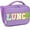 A-Chenille Letters-Purple, variant on Lunch Box for Kids Boys Girls Men Women, Insulated Small Soft Cooler Lunch Bag Kit for School Work Picnic Travel - Reusable Portable lunchbox, Black