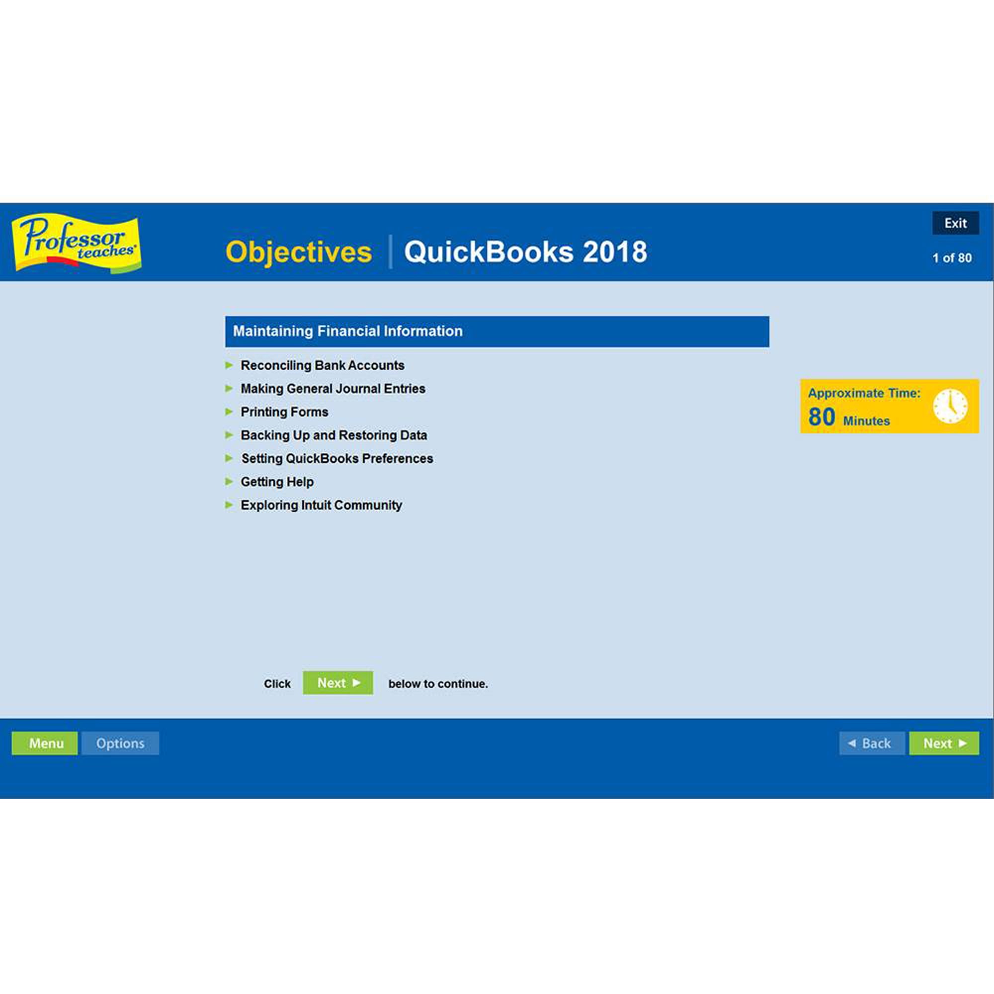 Individual Software Inc. PDB-Q18 PT QuickBooks 2018 Tutorial Set ESD