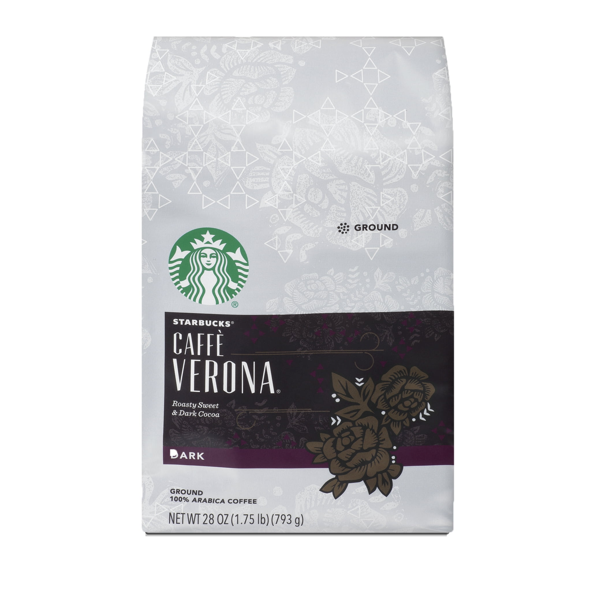 Starbucks Caffe Verona Dark Roast Ground Coffee, 28ounce bag