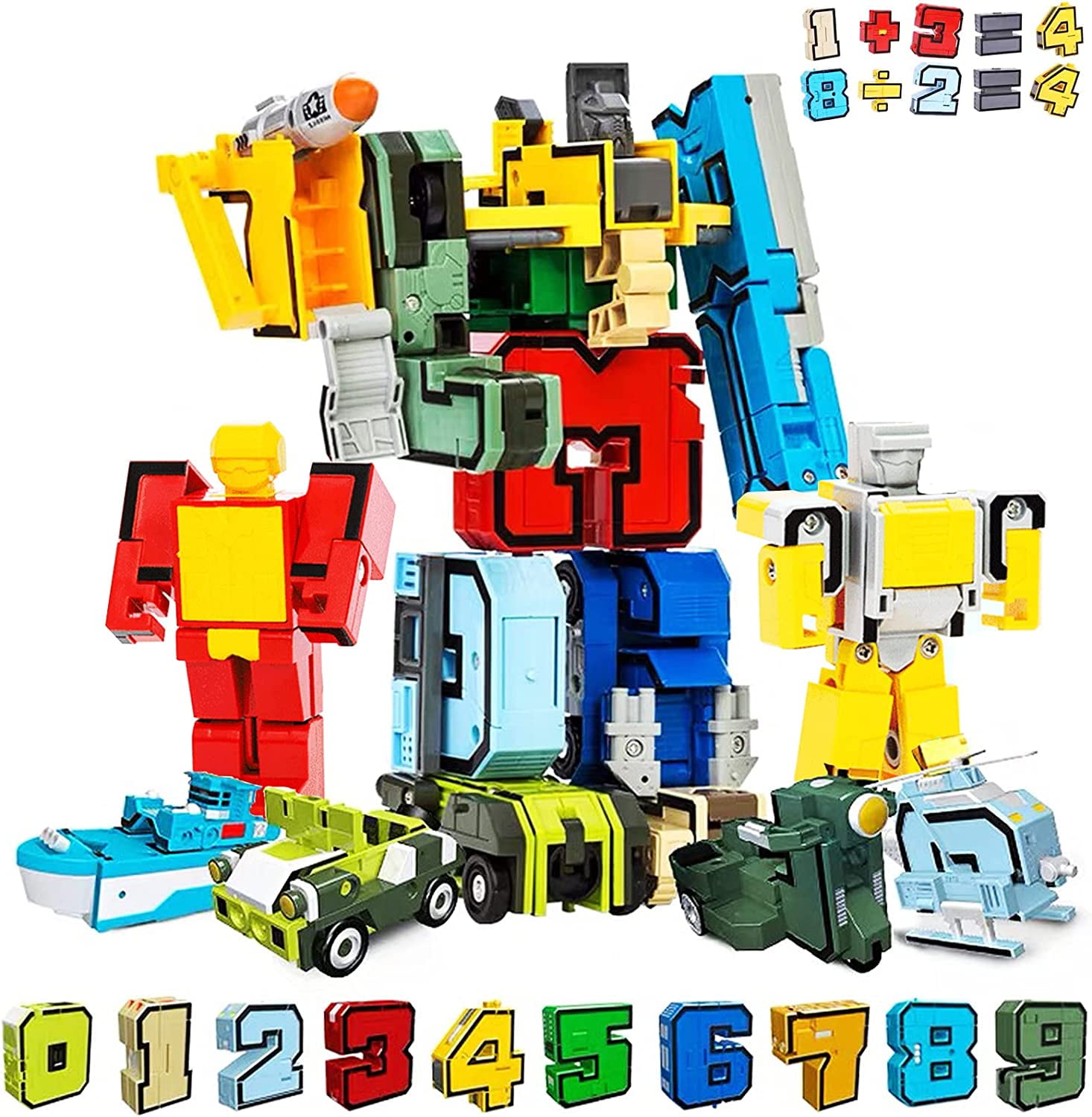 15PCS Transformers robot toy sets, STEM education action characters
