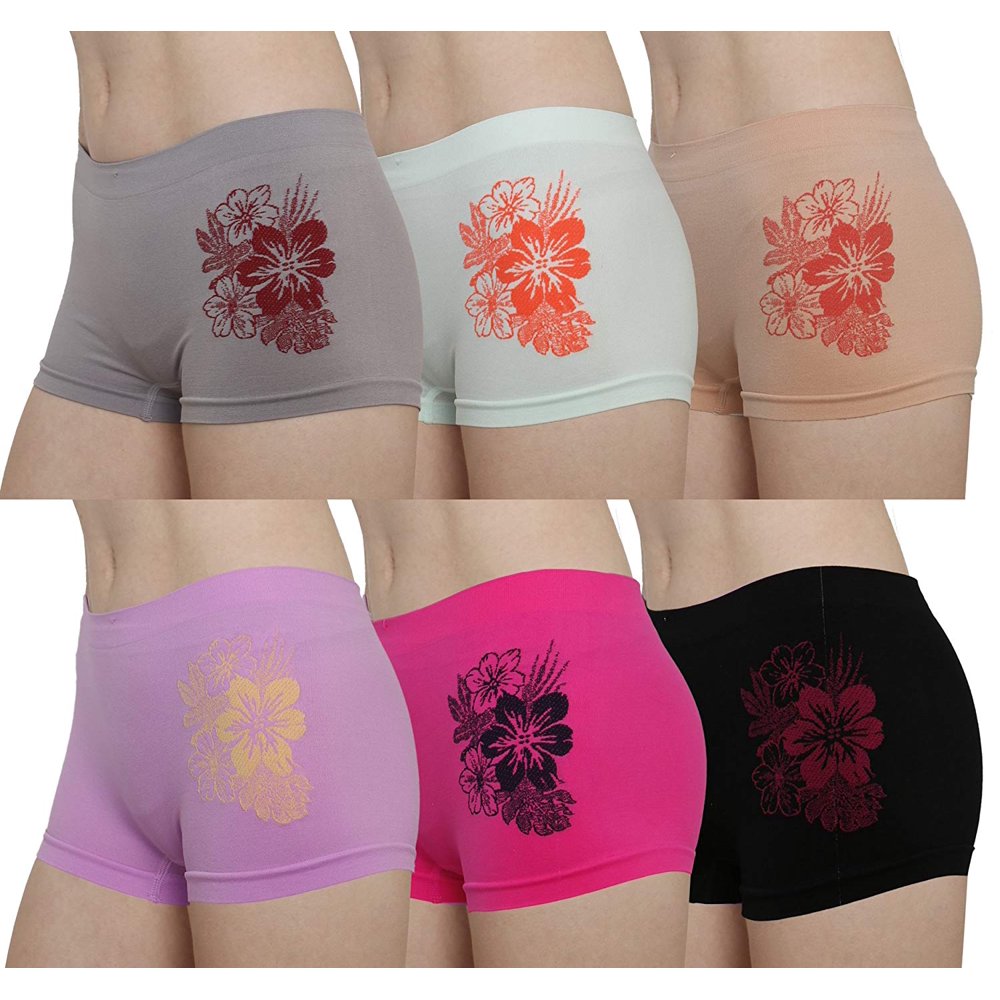 Gilbin's GILBIN'S Women Seamless Stretch Boyshort Panties Various