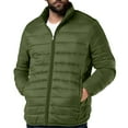 thumbnail image 5 of FNFYFH Mens Puffer Jacket Zip Up Quilted Lightweight Jackets Stand Collar Padded Coat Packable Winter Coats, 5 of 5