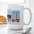 thumbnail image 6 of CafePress - Lighthouses Of The Outer Banks Large Mug - 15 oz Ceramic Large White Novelty Mug, 6 of 6