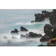 thumbnail image 2 of Jones, Adam 24x17 Gold Ornate Wood Framed with Double Matting Museum Art Print Titled - Rocky shoreline of South Plaza Island-Galapagos Islands-Ecuador, 2 of 4