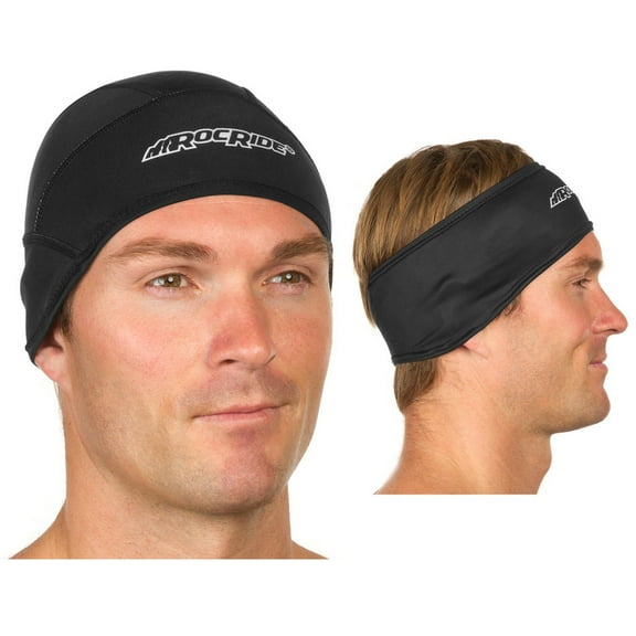 RocRide Headband and Beanie Skullcap Set for Men or Women (2 Pieces)